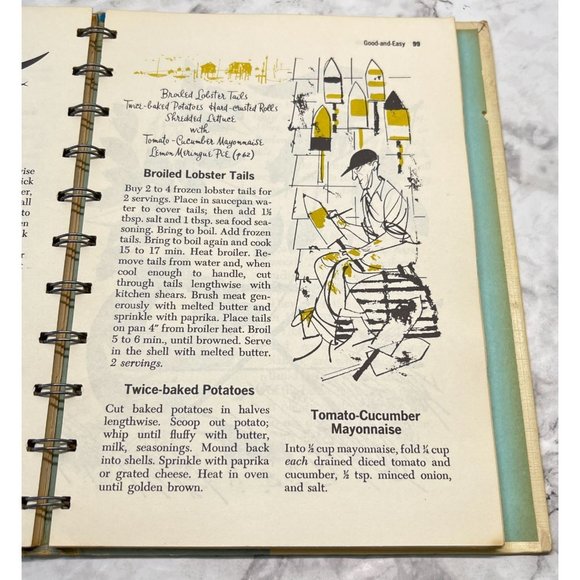 Vintage Betty Crockers Dinner for Two Cookbook 1958 1st Ed 1st Print Recipes - Picture 11 of 13